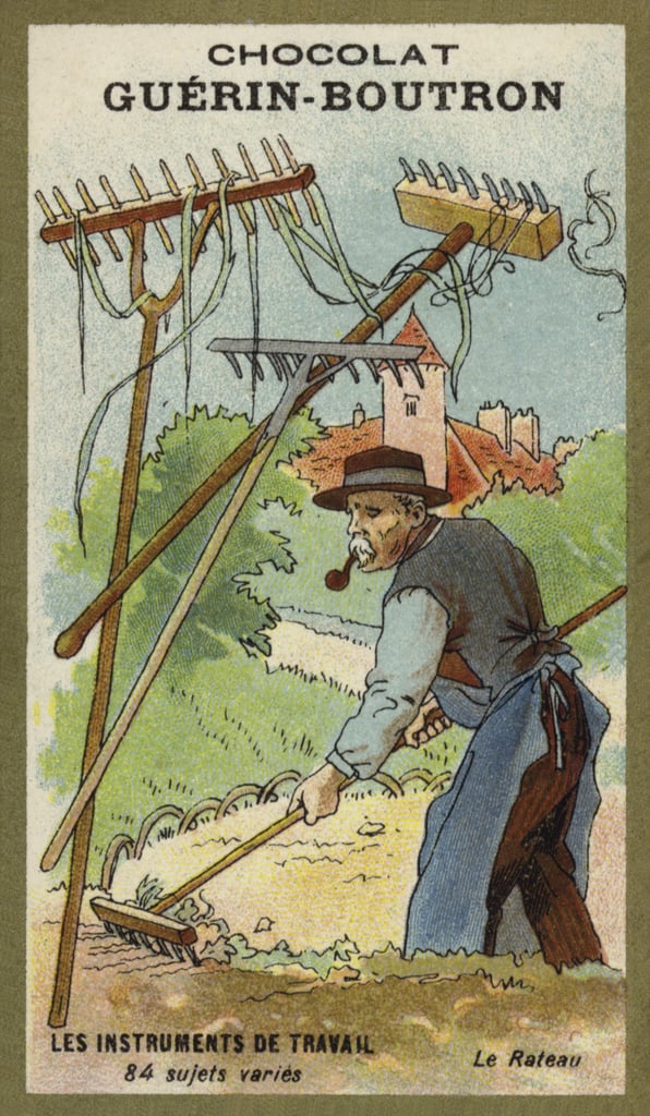 The rake by French School Highestquality art reproduction