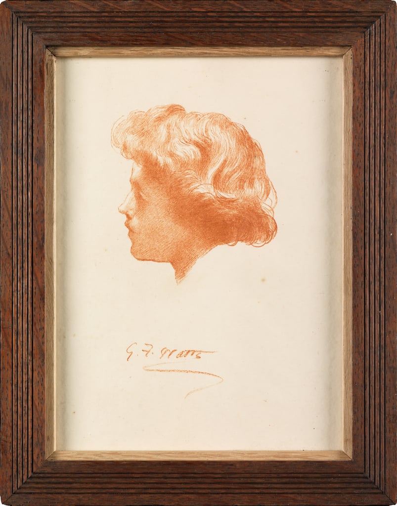 Study for the head of Sir Galahad (photogravure)