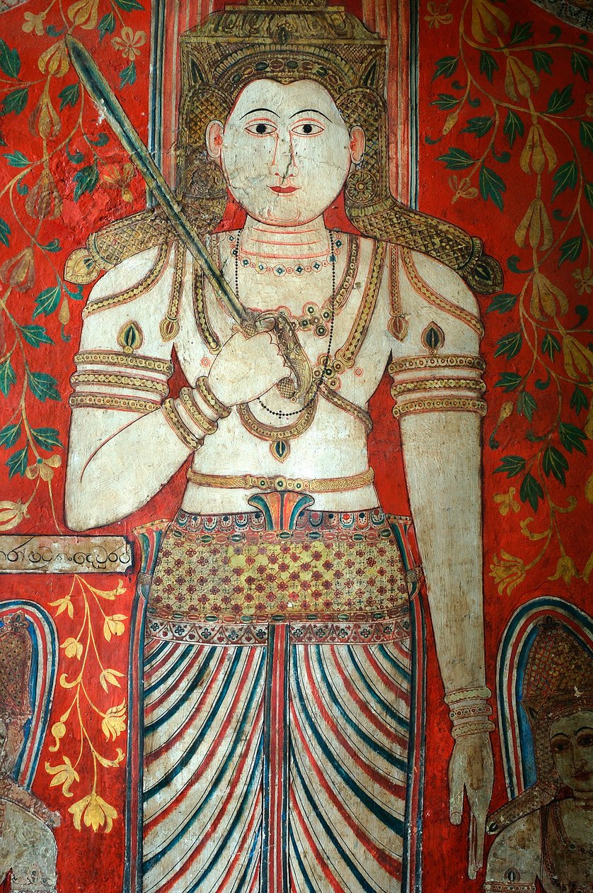 Mural on the Walls of Kelaniya Temple, Kelaniya Vihara, Sri Lanka by Unknown