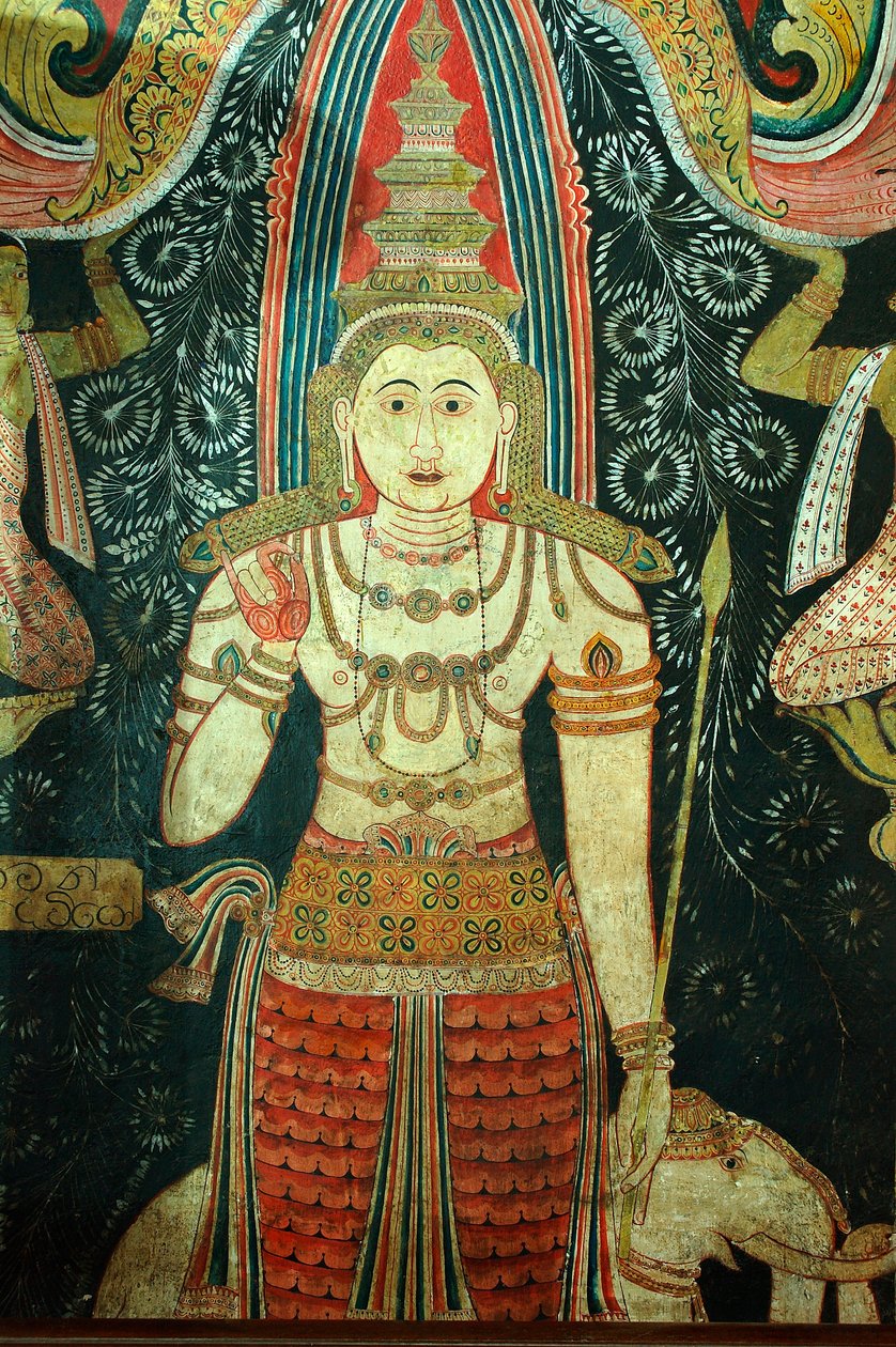 Mural on the Walls of Kelaniya Temple, Kelaniya Vihara, Sri Lanka by Unknown
