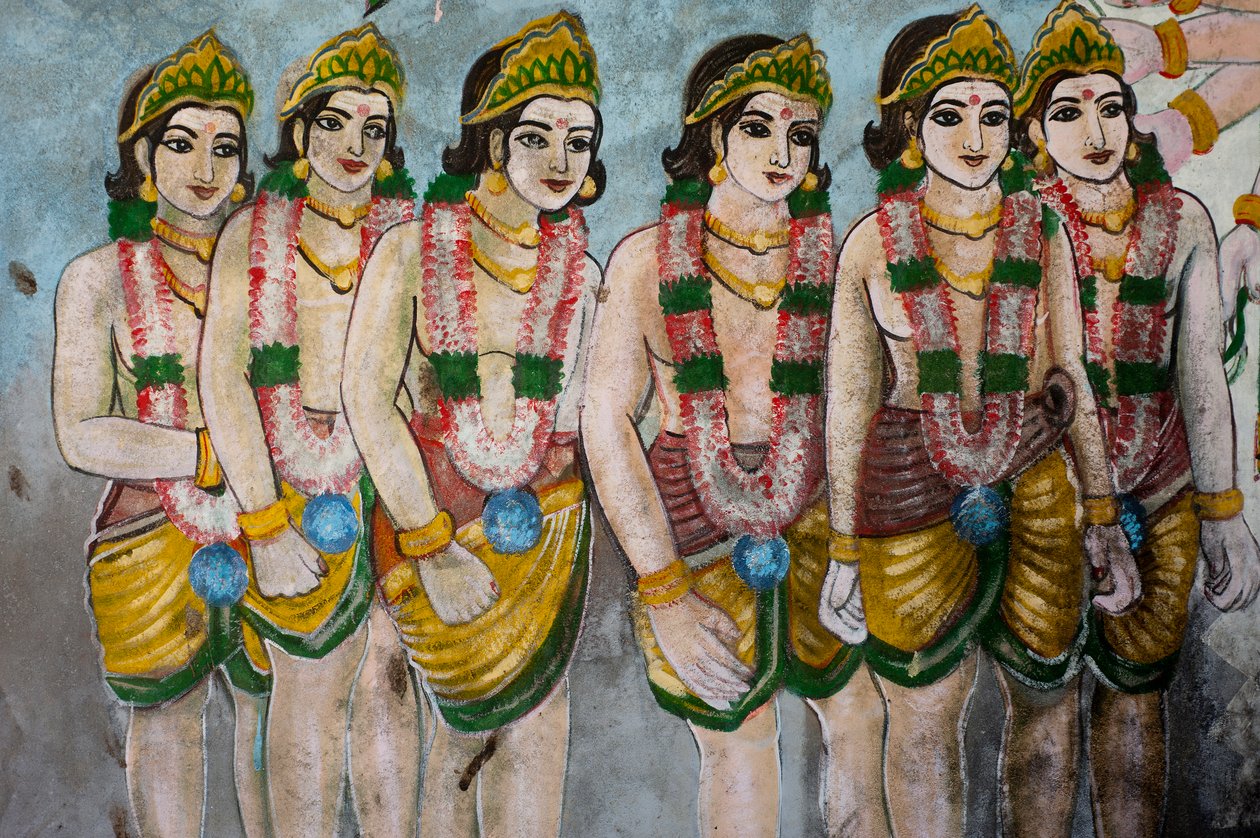 Paintings on the Wall of a Shrine, Sangamankanda, Sri Lanka by Unknown