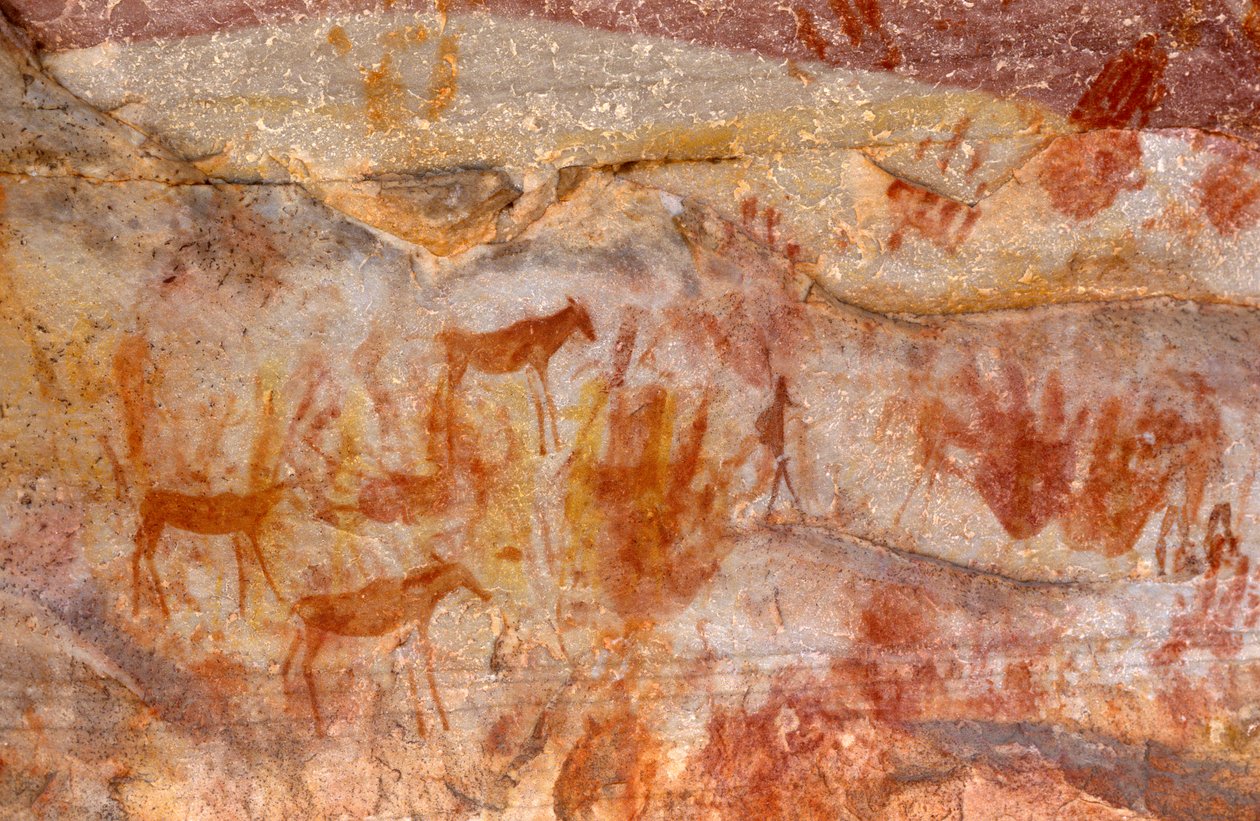 San Rock Paintings, Cedarburg, Western Cape by Unknown