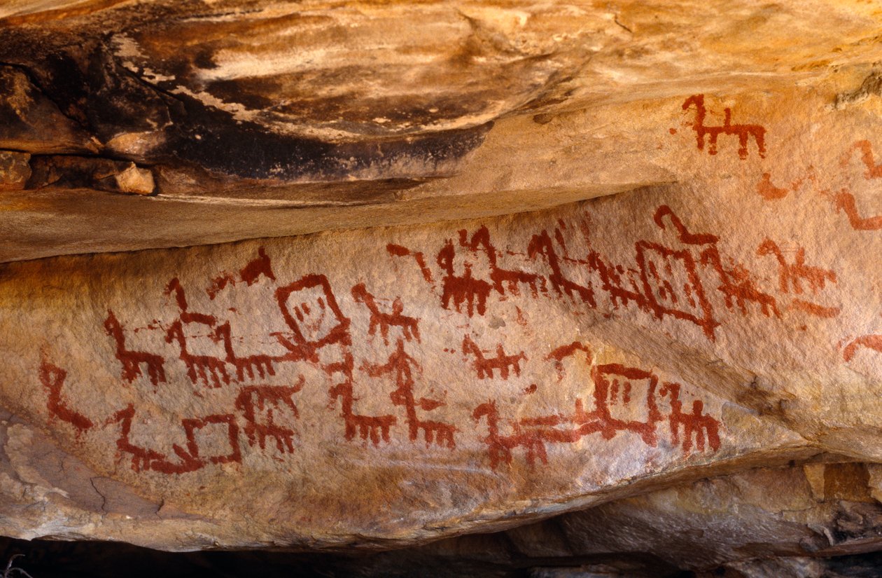 San Rock Paintings, Cedarburg, Western Cape by Unknown