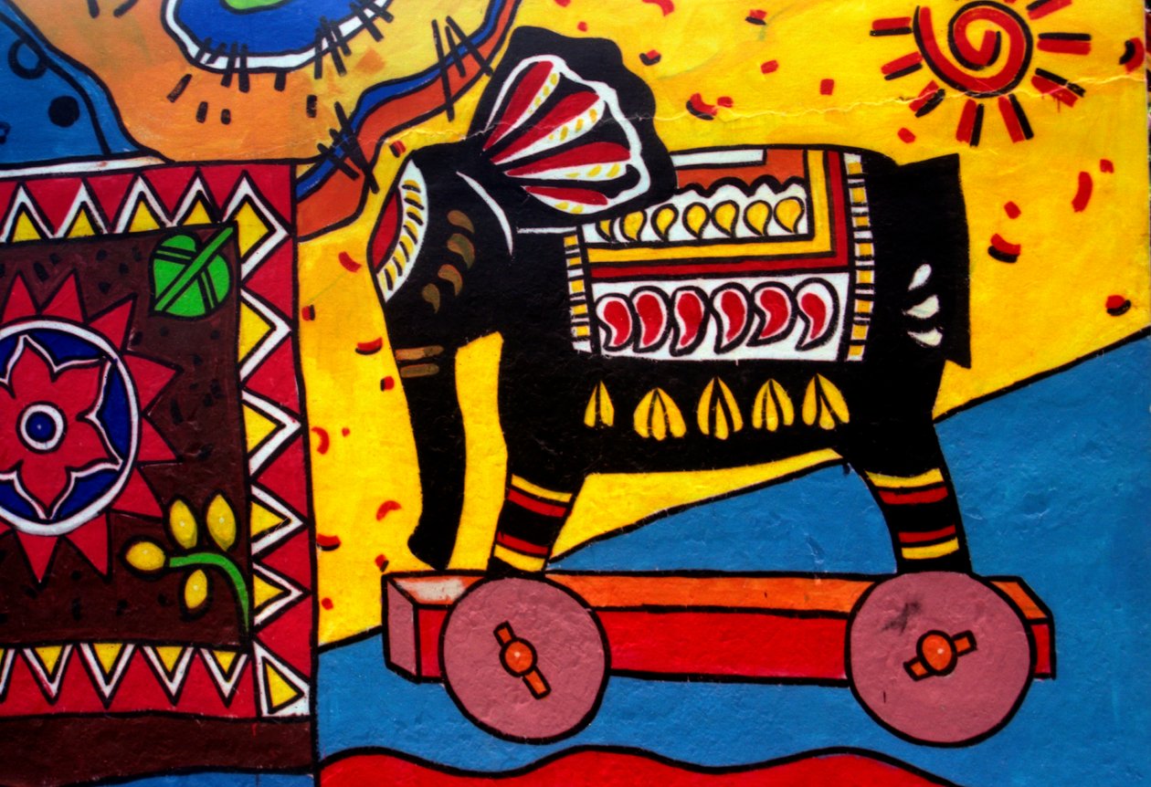Traditional Wall Painting in Bangladesh by Unknown