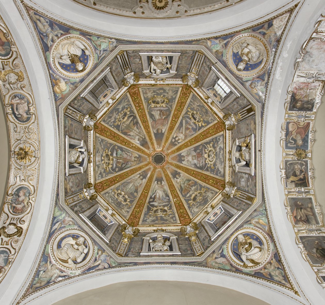 View of the fresco in the cupola of Church of Saint Martha, Bellano, Lake of Como, Italy by Unknown