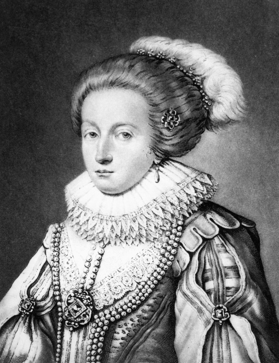 Elizabeth Stuart, Queen of Bohemia (1596-1662) Illustration from 