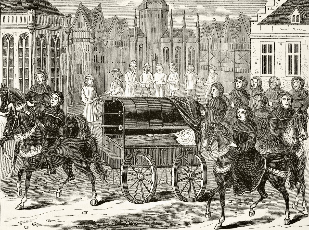 Funeral procession of King Richard II of England in 1400, from 