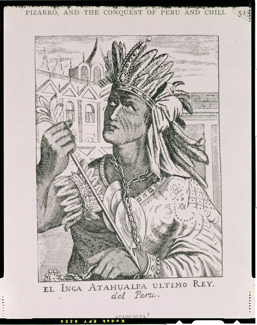Portrait of the Last Inca Chief, Atahualpa, from 