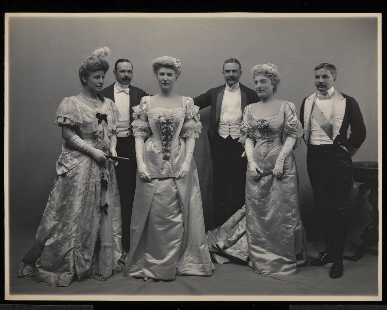 Group portrait at the James Hazen Hyde Ball, New York, January 31, 1905 by Byron Company