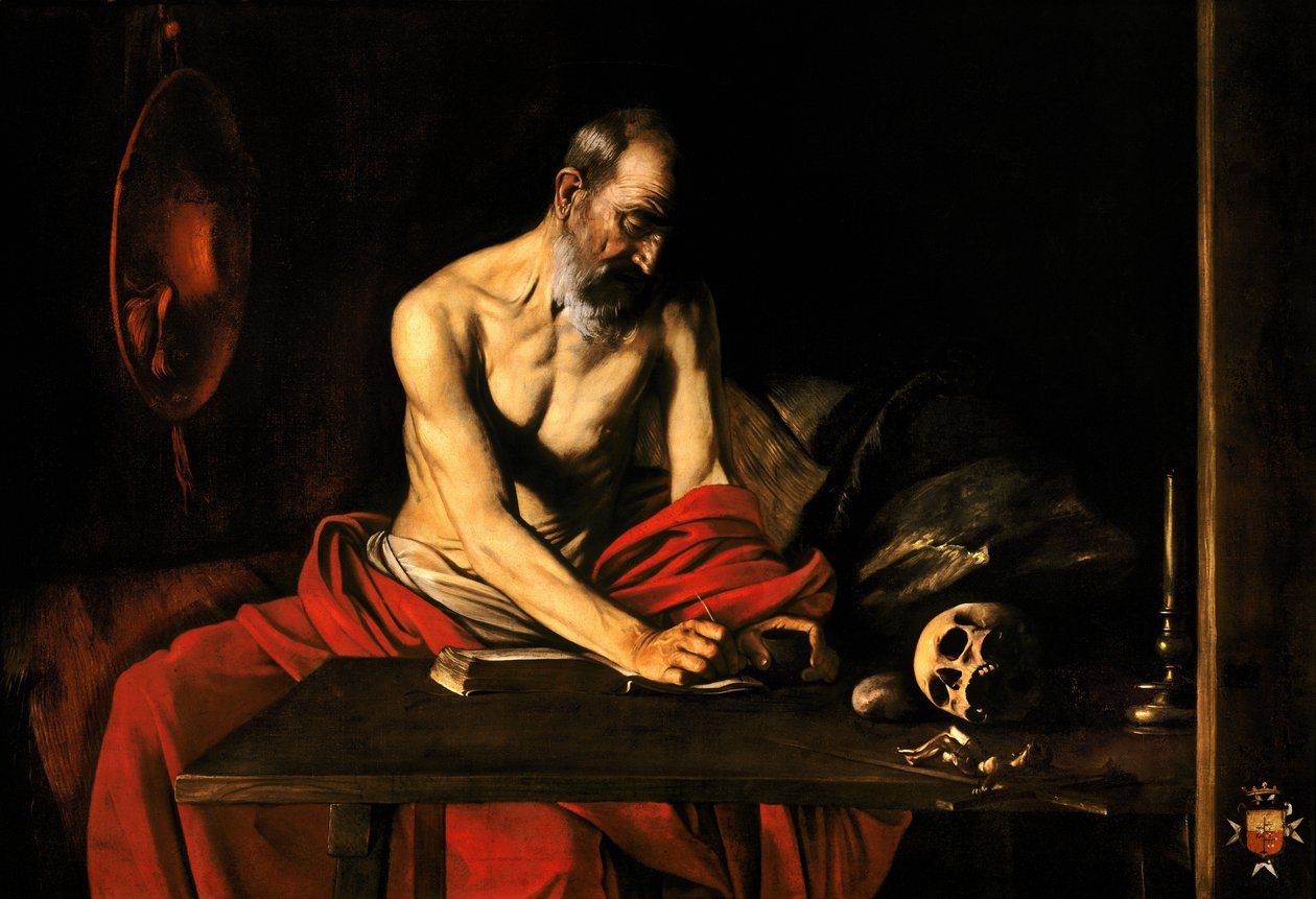Saint Jerome Writing by Michelangelo Merisi Caravaggio