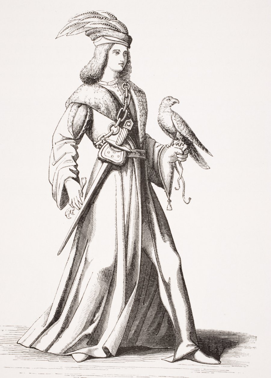 A Fifteenth Century Noble of Provence, after an illustration in 