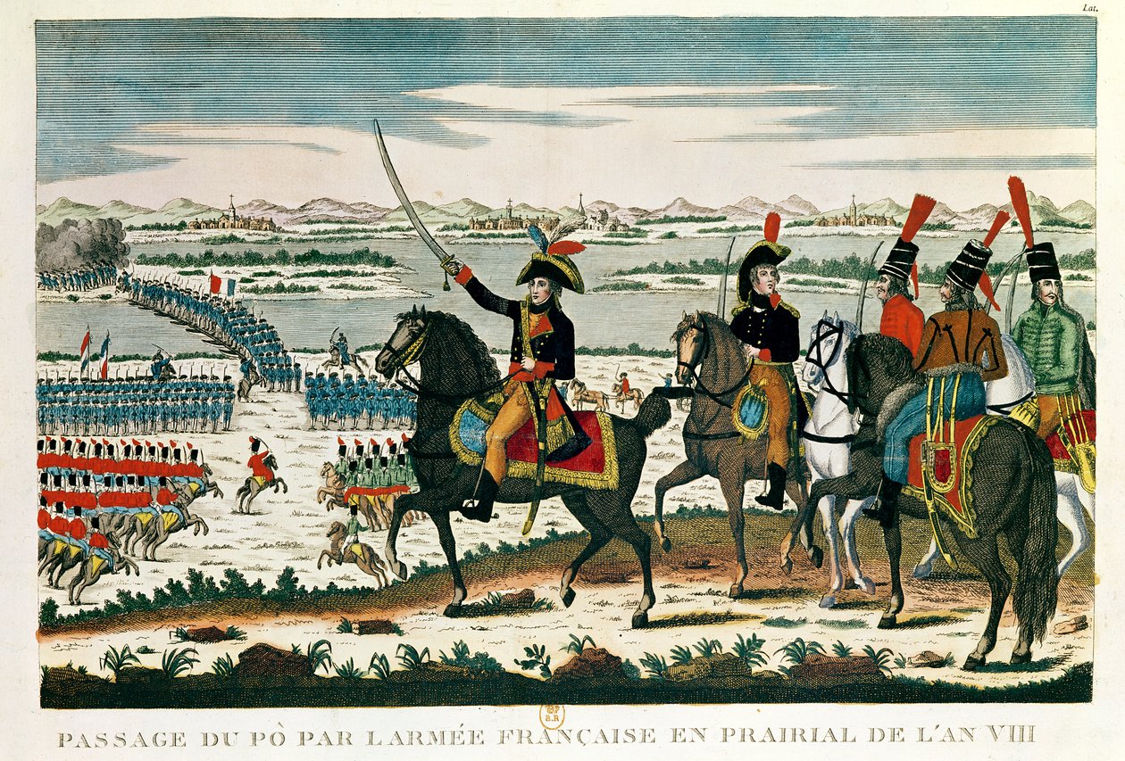 Passage to Po, before the Battle of Marengo, Prairial, Year VIII by French School
