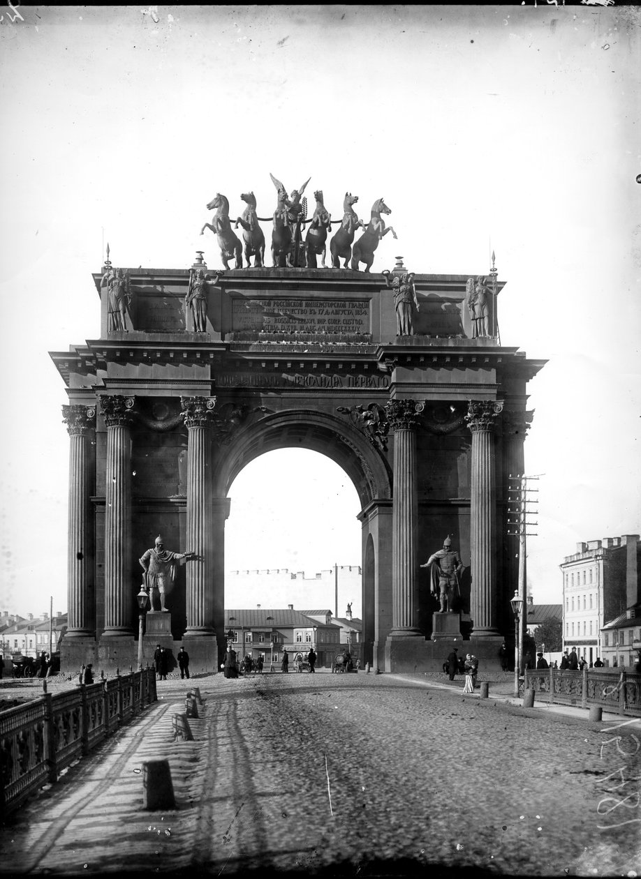 The Narva Gate, St. Petersburg, 1910 by Russian Photographer