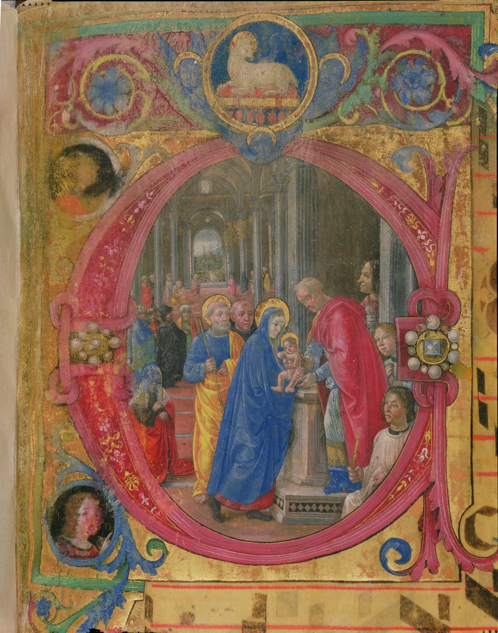 Corale B 26 c.113r Historiated initial 