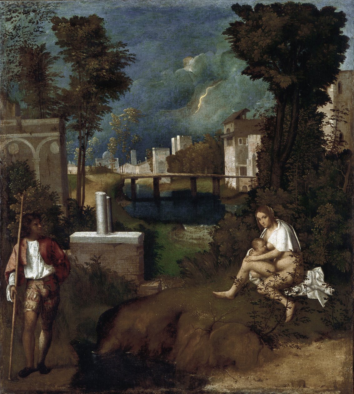 The storm (detail) by Giorgione