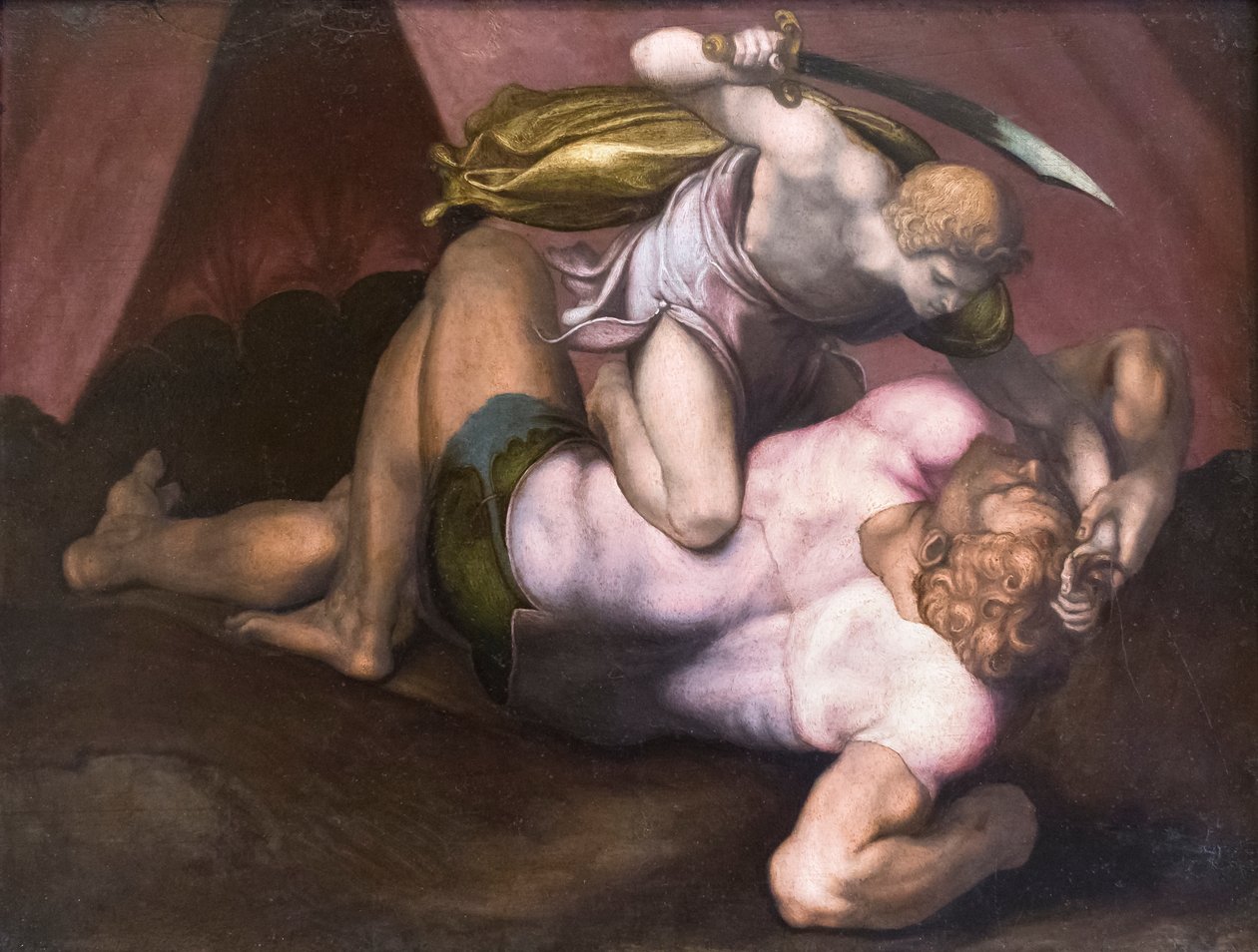 David and Goliath by (1509 66) Daniele da Volterra