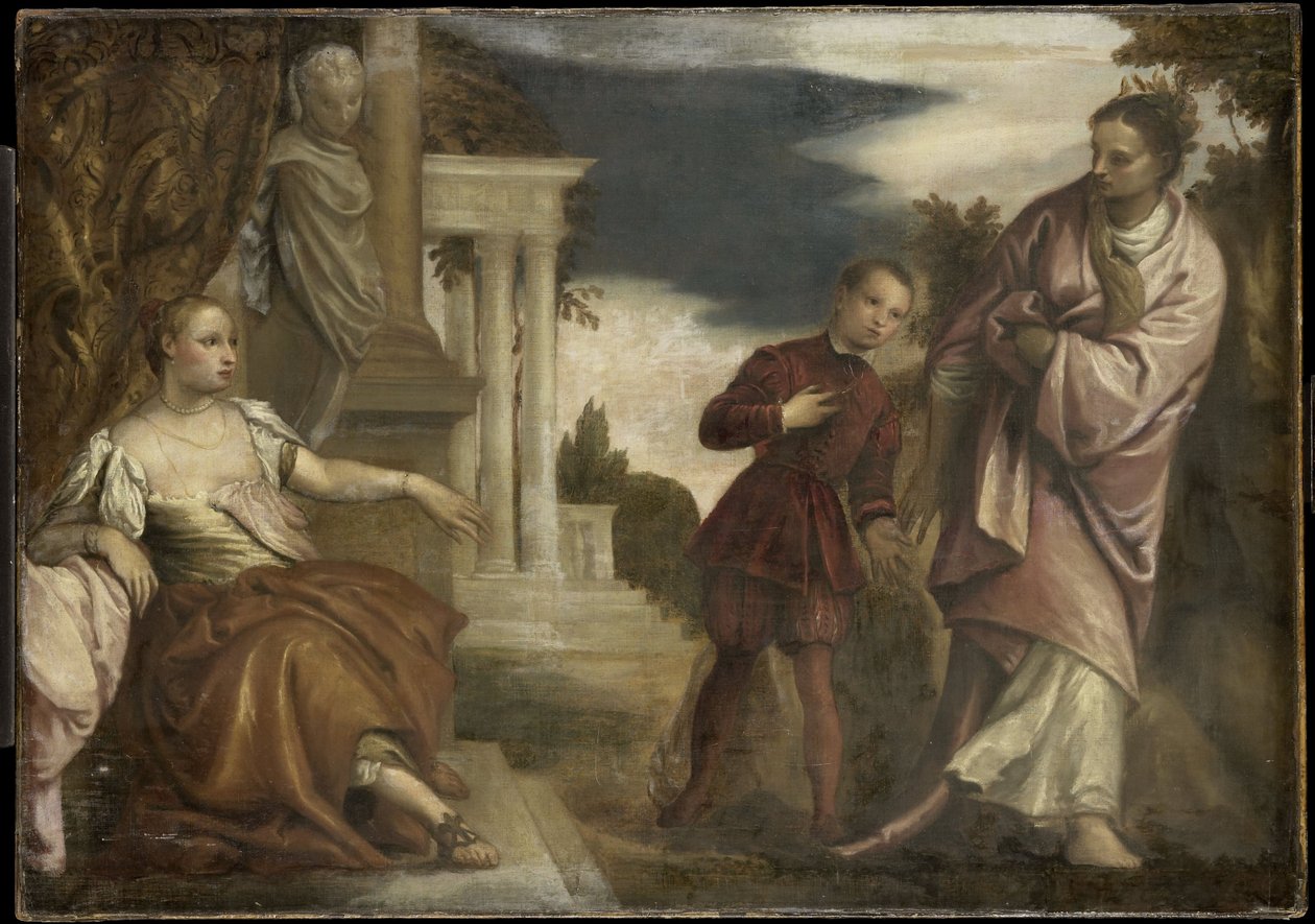 The Choice Between Virtue and Passion by (1528-88) (follower of) Veronese