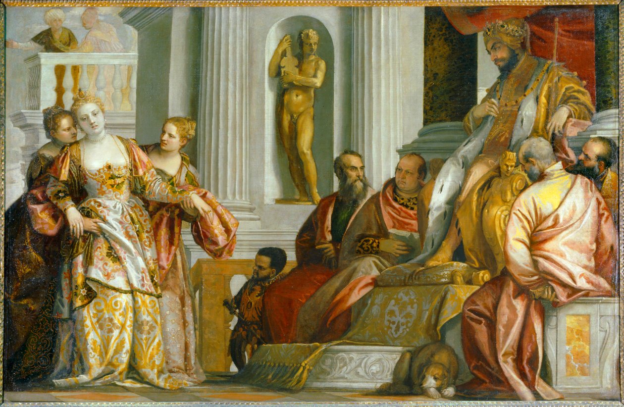 Esther before King Ahasuerus by (1528 88) Veronese