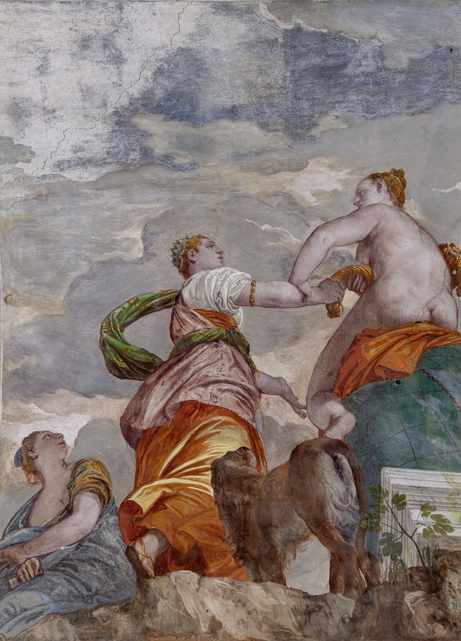 Fortune, Ambition and Envy, the Room of the Little Dog (detail) by Veronese