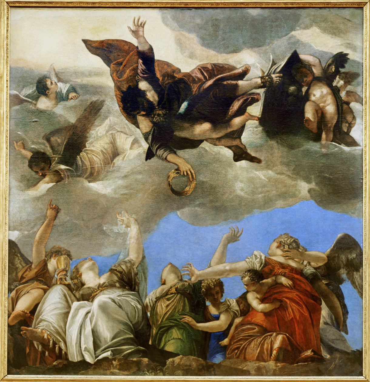 Saint Mark rewarding the theological virtues by (1528 88) Veronese
