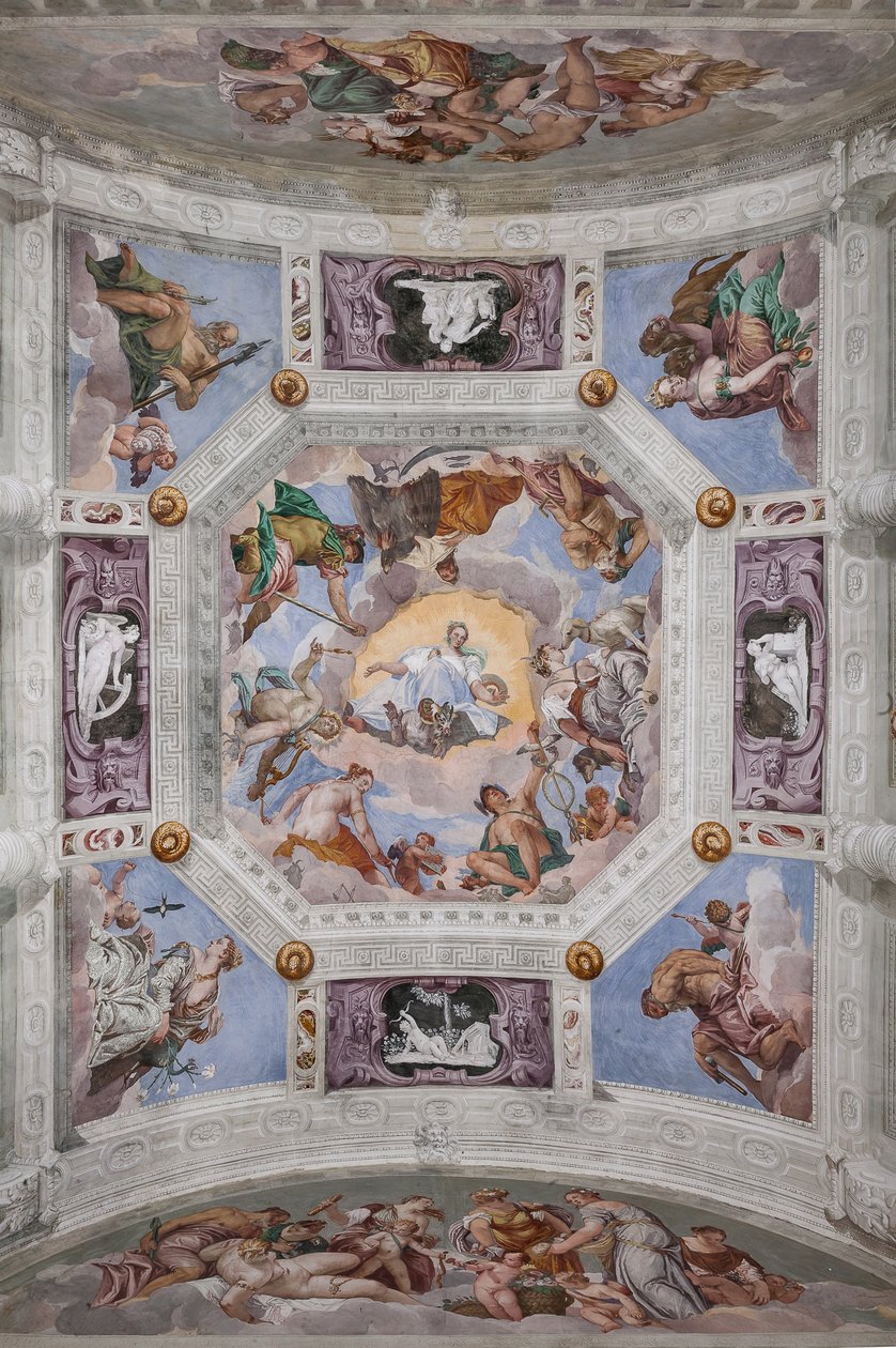 The Olympus, vault of the Hall of Olympus by Veronese