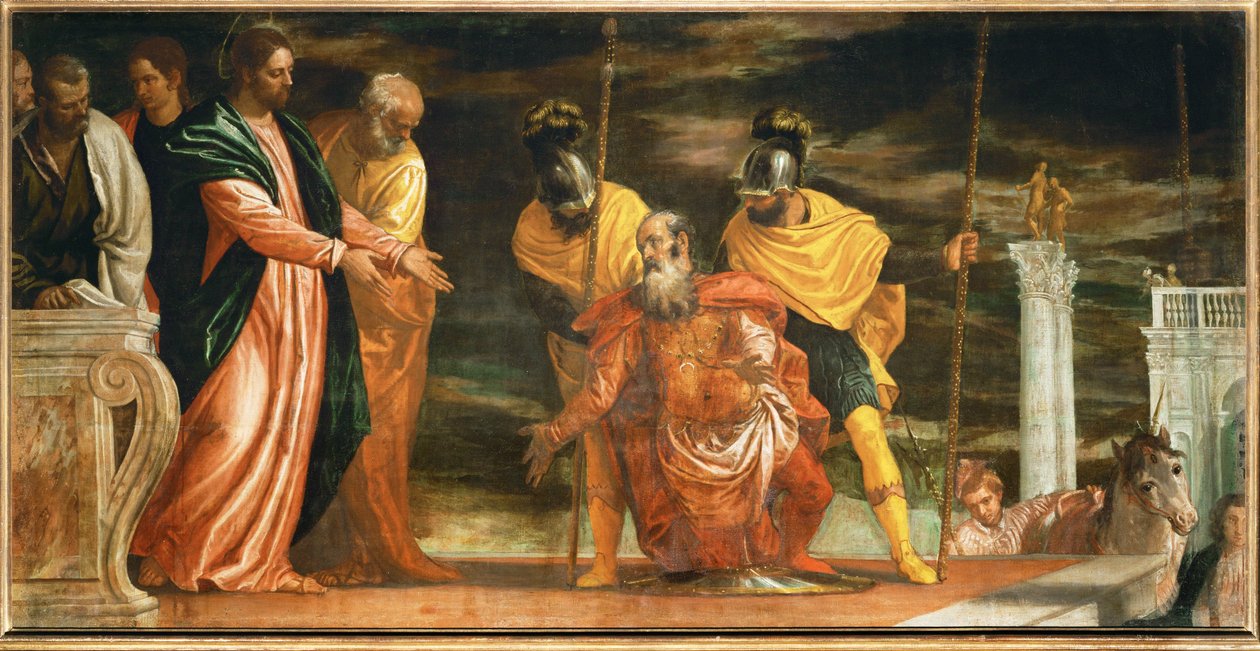 The Centurion of Capernaum Who Begs Jesus to Heal His Paralyzed Servant by (1528-88) Veronese