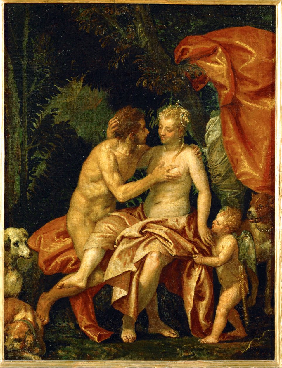 Venus and Adonis by (1528-88) Veronese