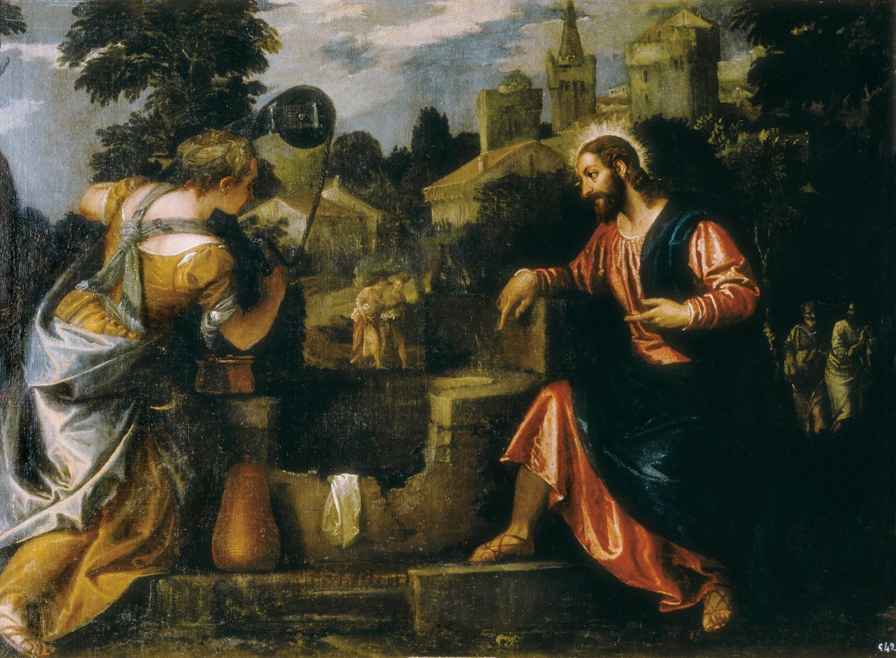 Christ and the Samaritan Woman at the Well by Veronese