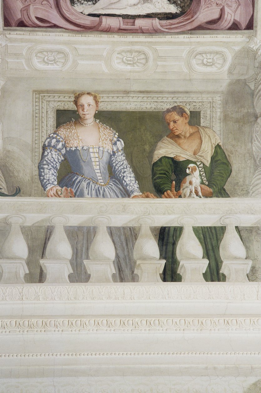 Members of the Barbaro Household, from the Sala di Olimpo (detail) by Veronese