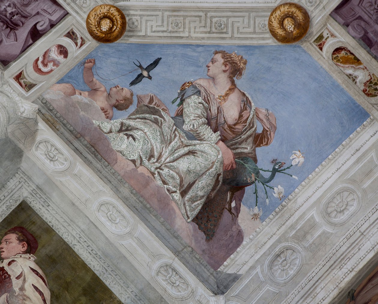 Paolo Caliari known as Veronese, fresco, Villa Barbaro, Maser, Italy by Veronese