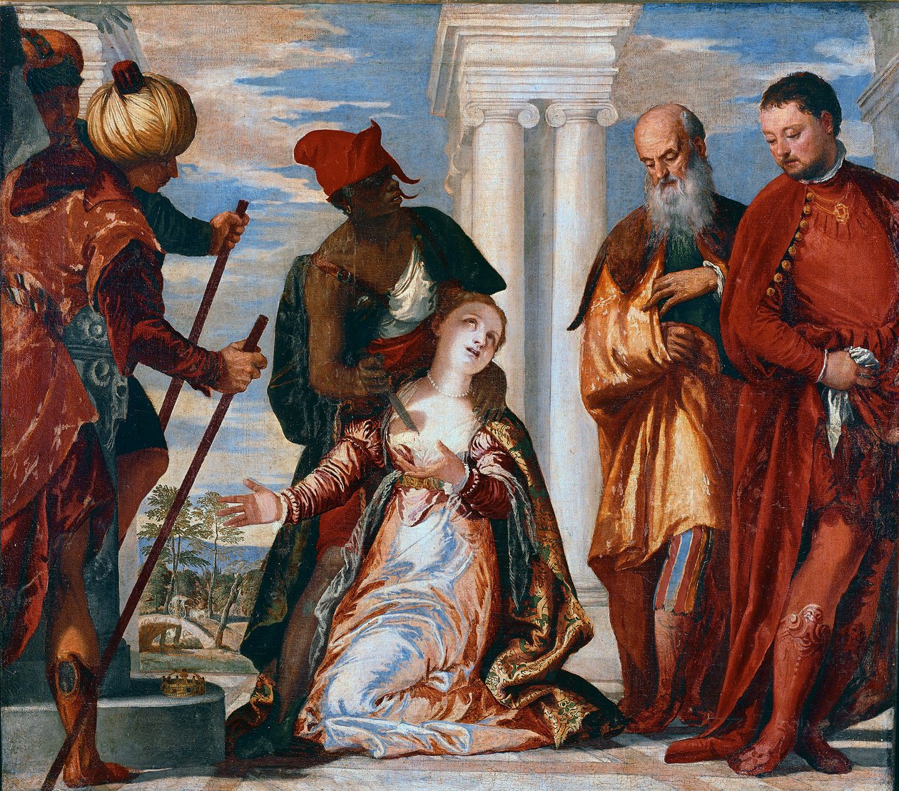 The martyrdom of Saint Justine by Veronese