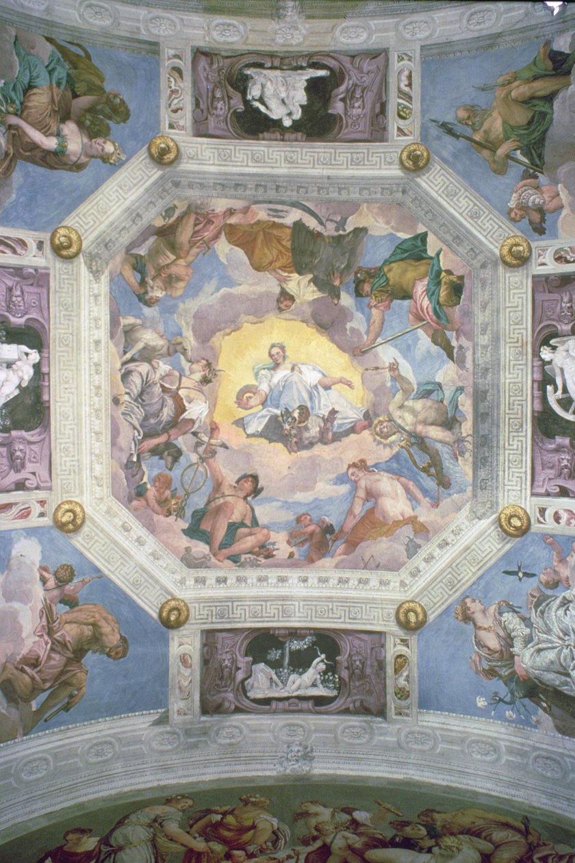Universal Harmony, or Divine Love, from the ceiling of the Sala di Olimpo, c.1561 by Veronese