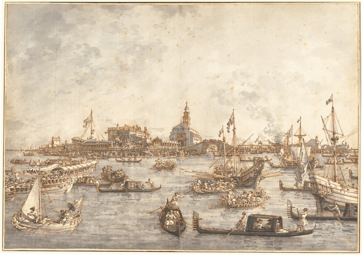Ascension Day Festival at Venice by (1697-1768) Canaletto