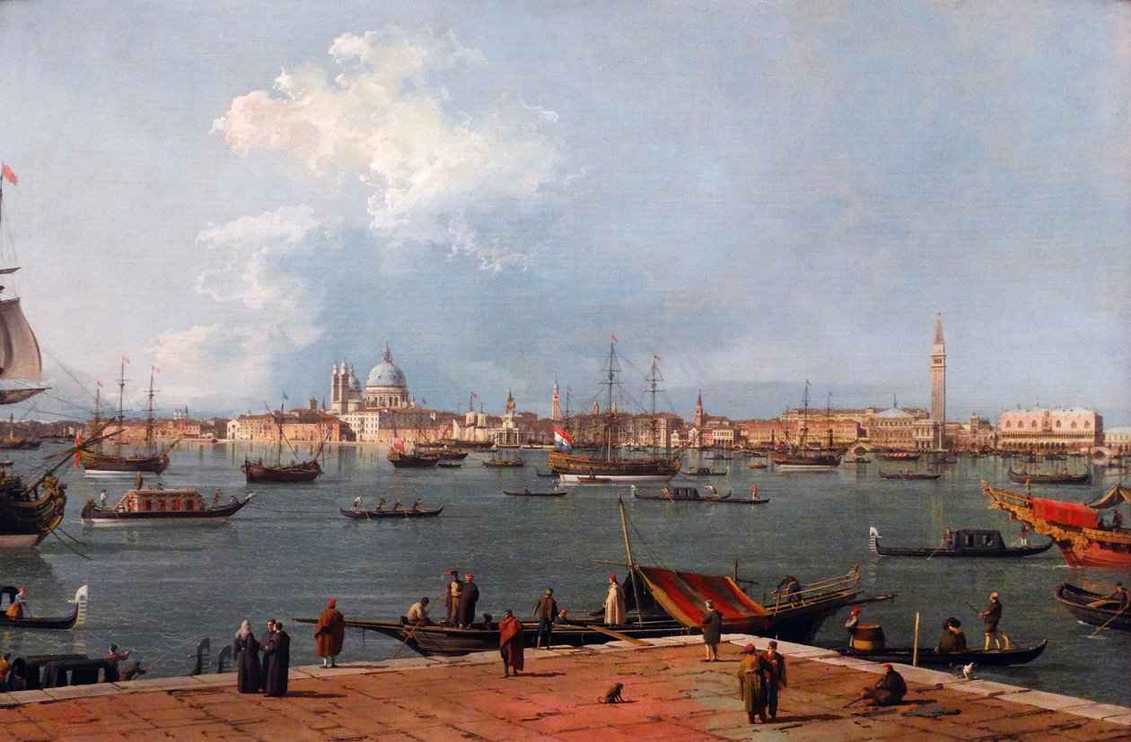 Venice: the Bacino di San Marco from San Giorgio Maggiore by (1697 1768) Canaletto