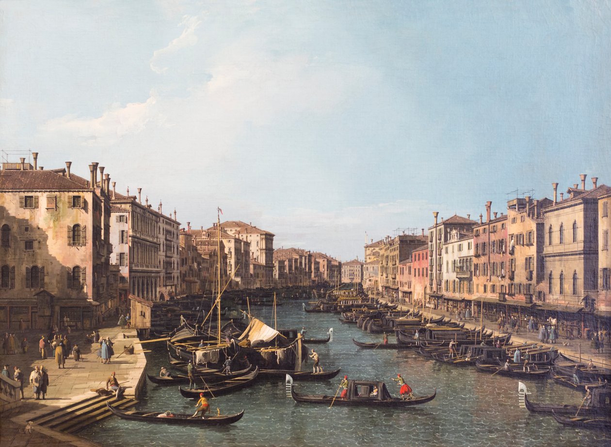 View of Venice from the Grand Canal by (1697-1768) Canaletto