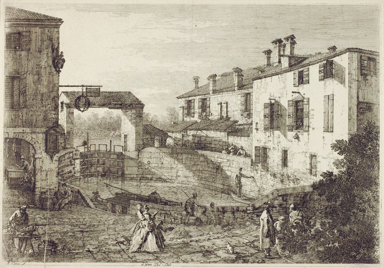 Le Porte de Dolo by Canaletto