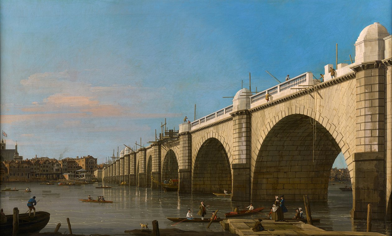 London, Westminster Bridge under construction, seen from the South-East by Canaletto