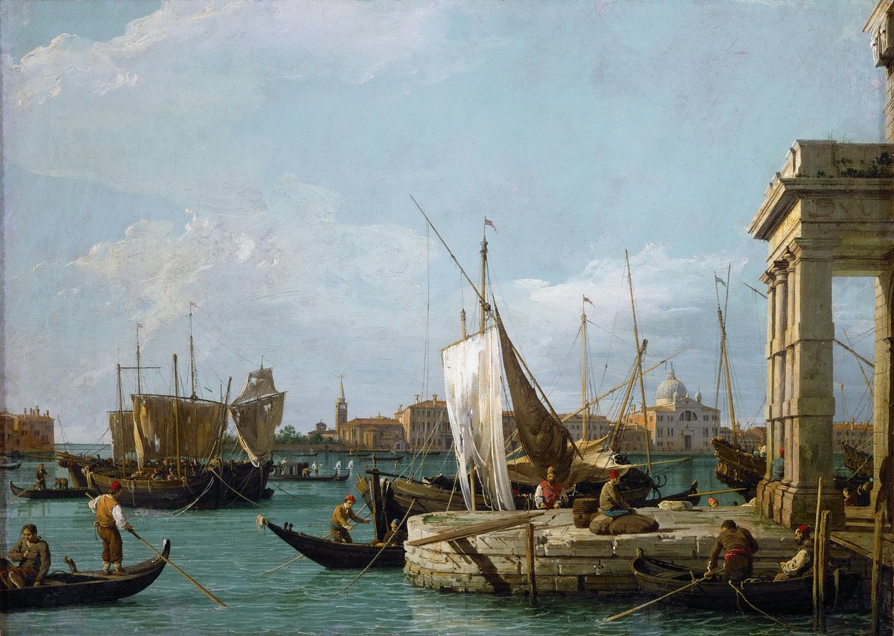 Punta della Dogana (The Customs) in Venice by Canaletto