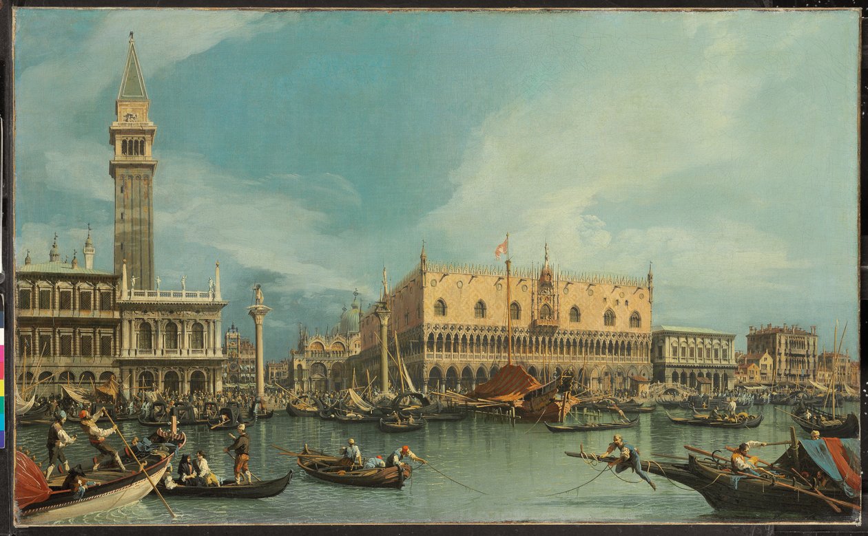 The Molo, Venice, from the Bacino di San Marco by Canaletto