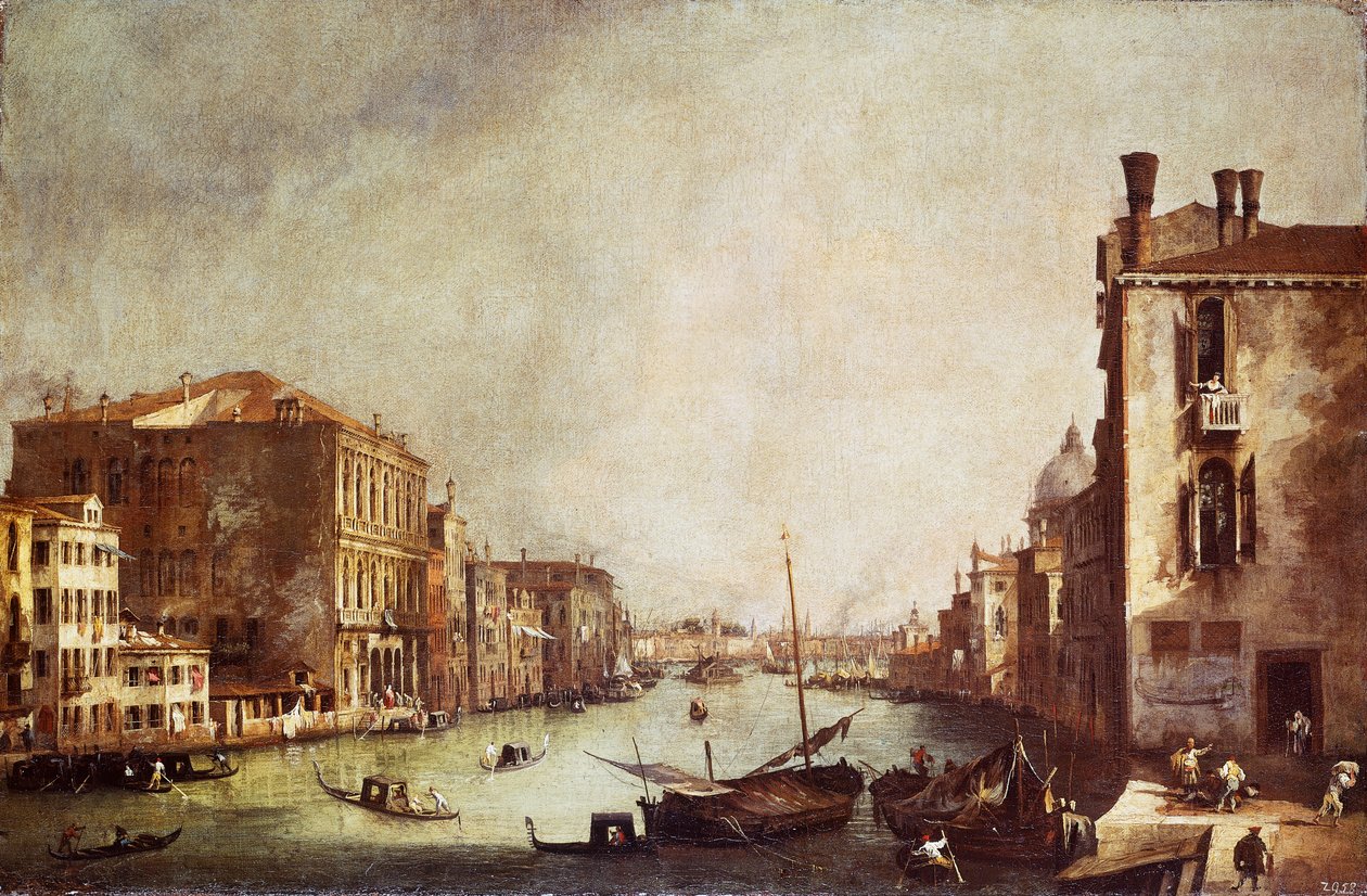 View of Canal Grande from San Vio by Canaletto