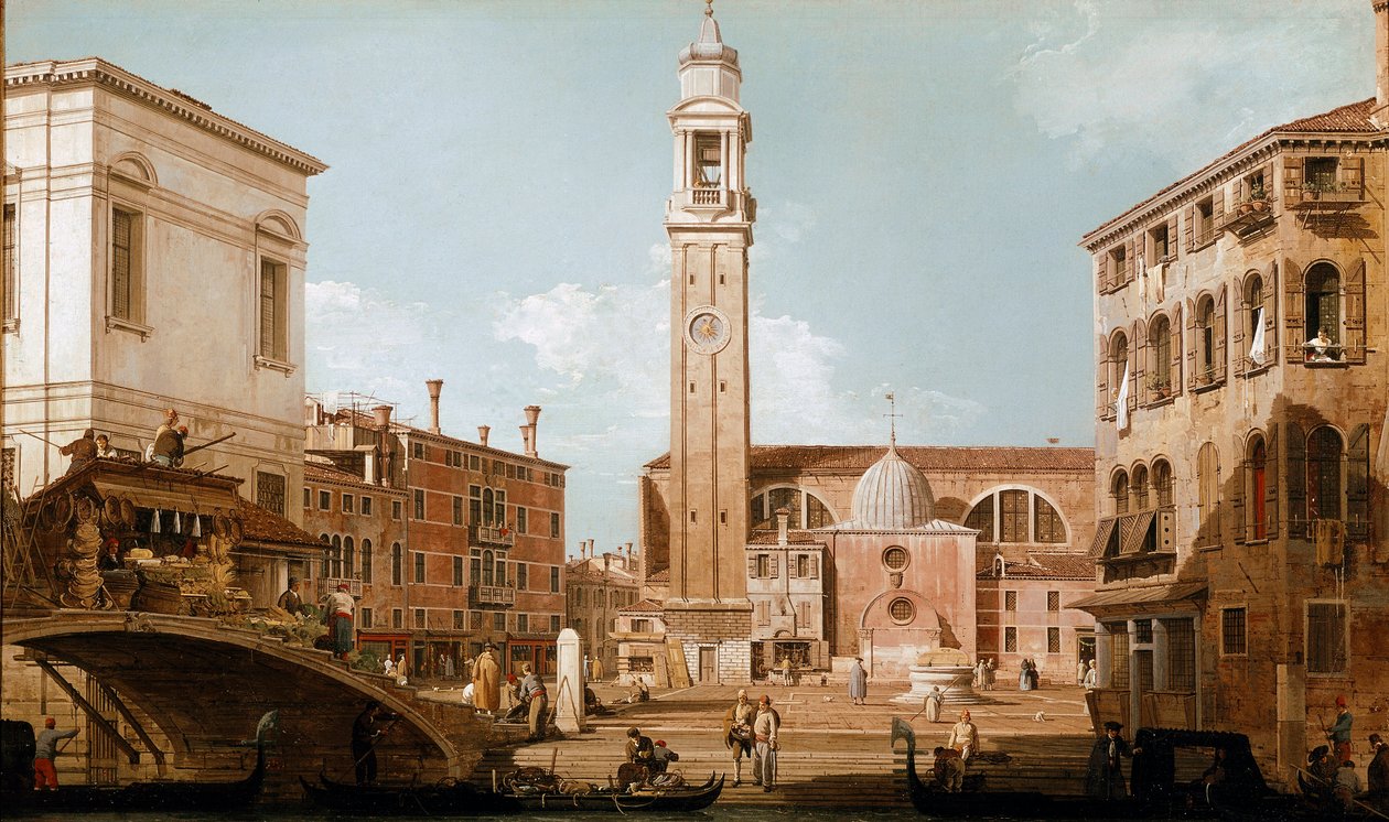 View of Campo dei Santi Apostoli in Venice by Canaletto