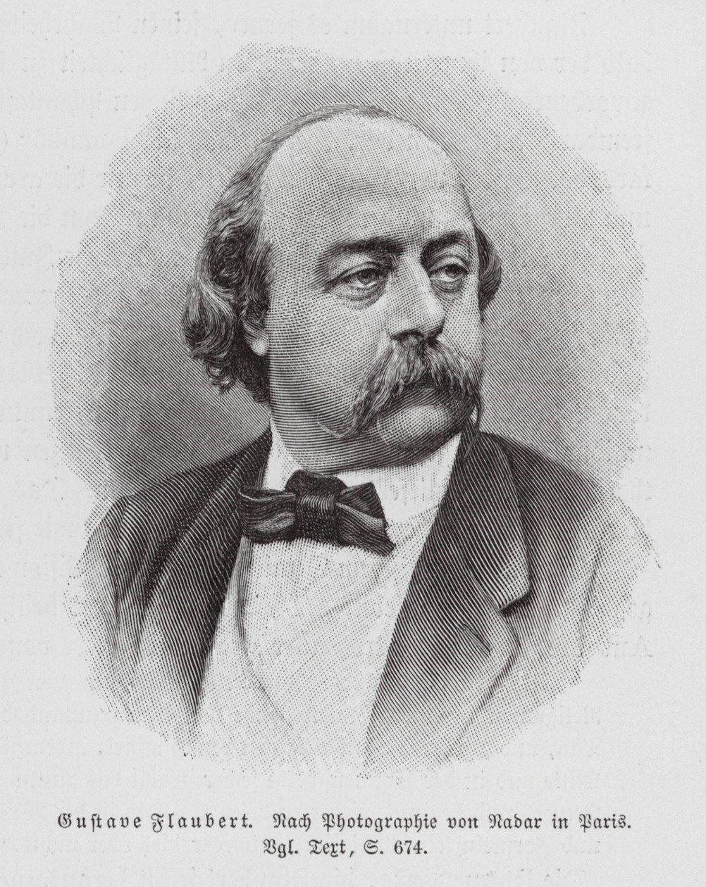 Gustave Flaubert, French Novelist by (1820-1910) (after) Nadar