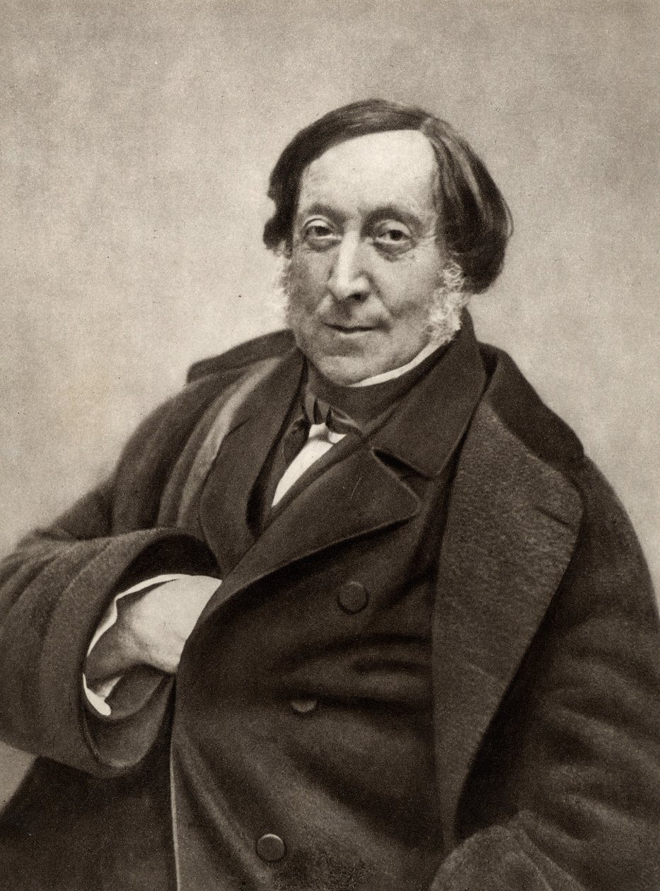 Gioachino (Antonio) Rossini (1792-1868) Italian composer. From a photograph by Nadar, pseudonym of Gaspard-Felix Tournachon (1820-1910) by (1820 1910) Nadar