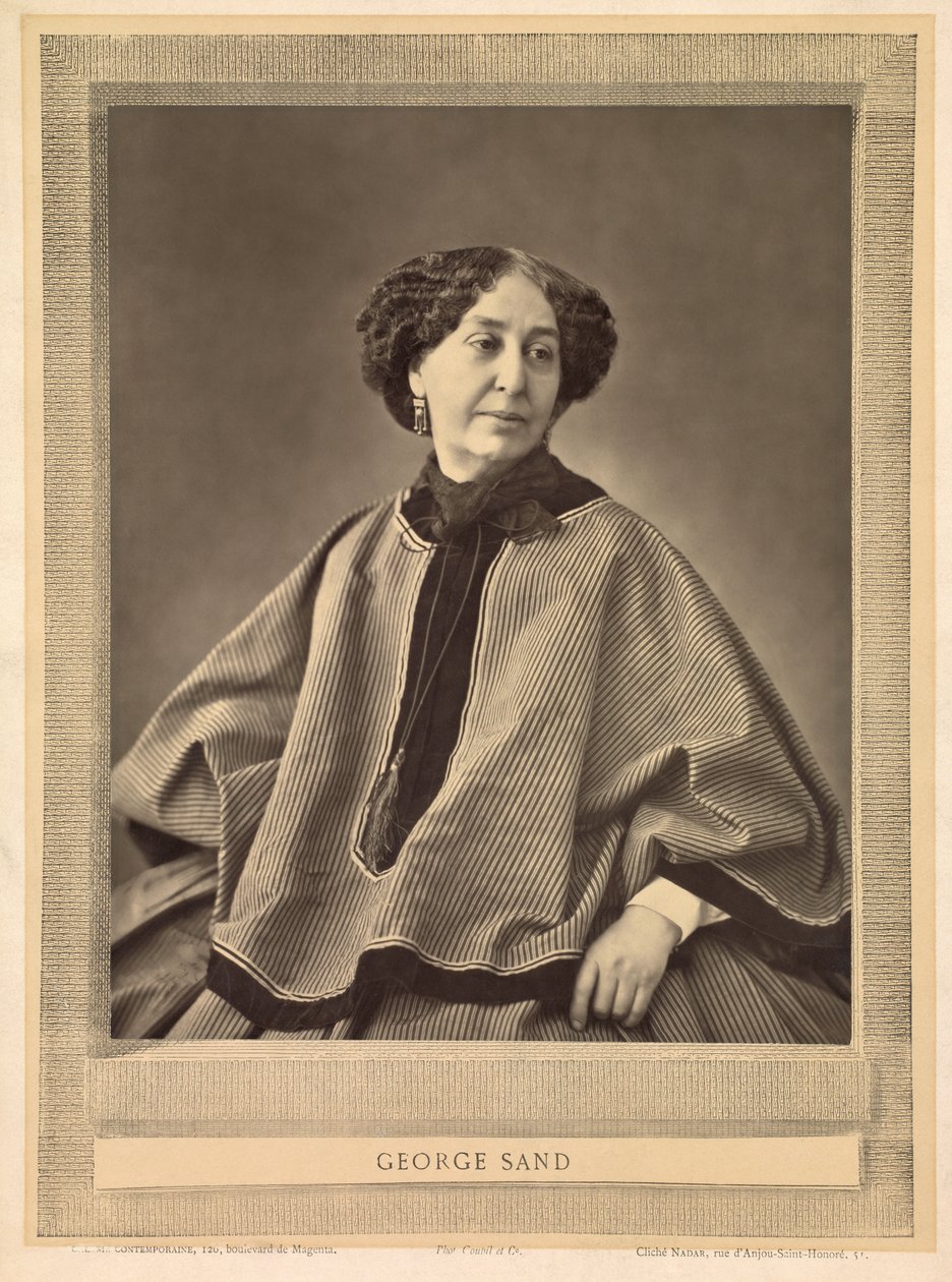 Portrait of George Sand by (1820 1910) Nadar