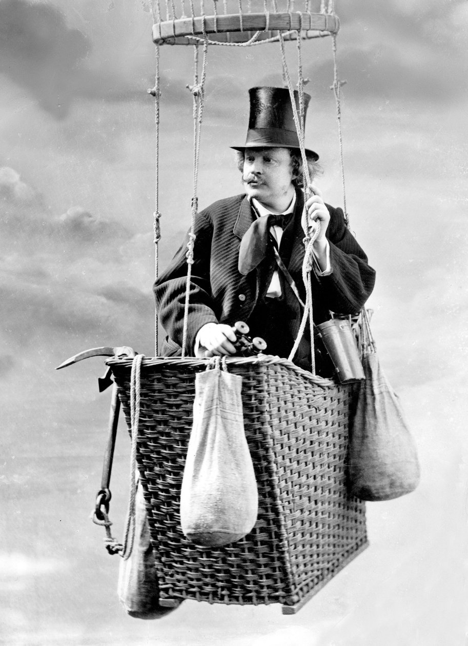 Self-Portrait of Felix Nadar in a Hot-Air Balloon by (1820 1910) Nadar