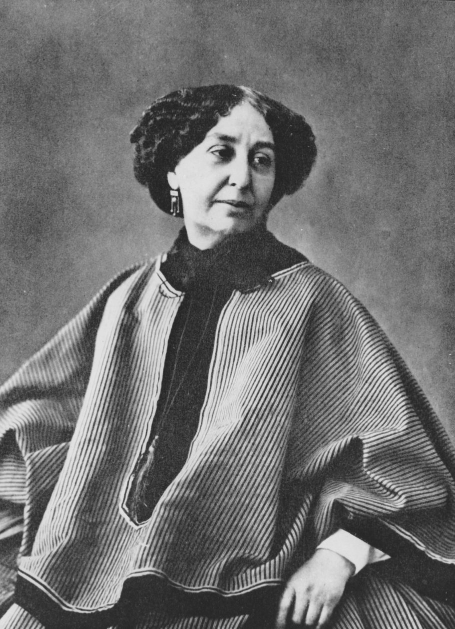 Portrait of George Sand (Aurore Dupin, Baronne Dudevant) by Nadar