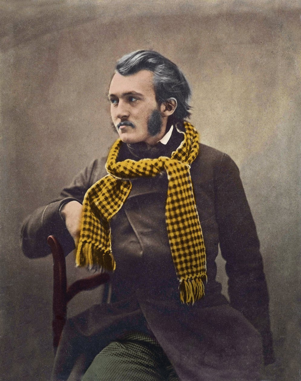 Gustave Dore by Felix Nadar - later colouring by Nadar