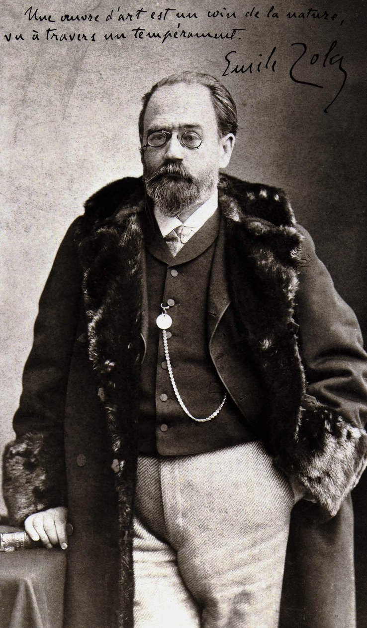 Portrait of Emile Zola (1840-1902) by Nadar by Nadar