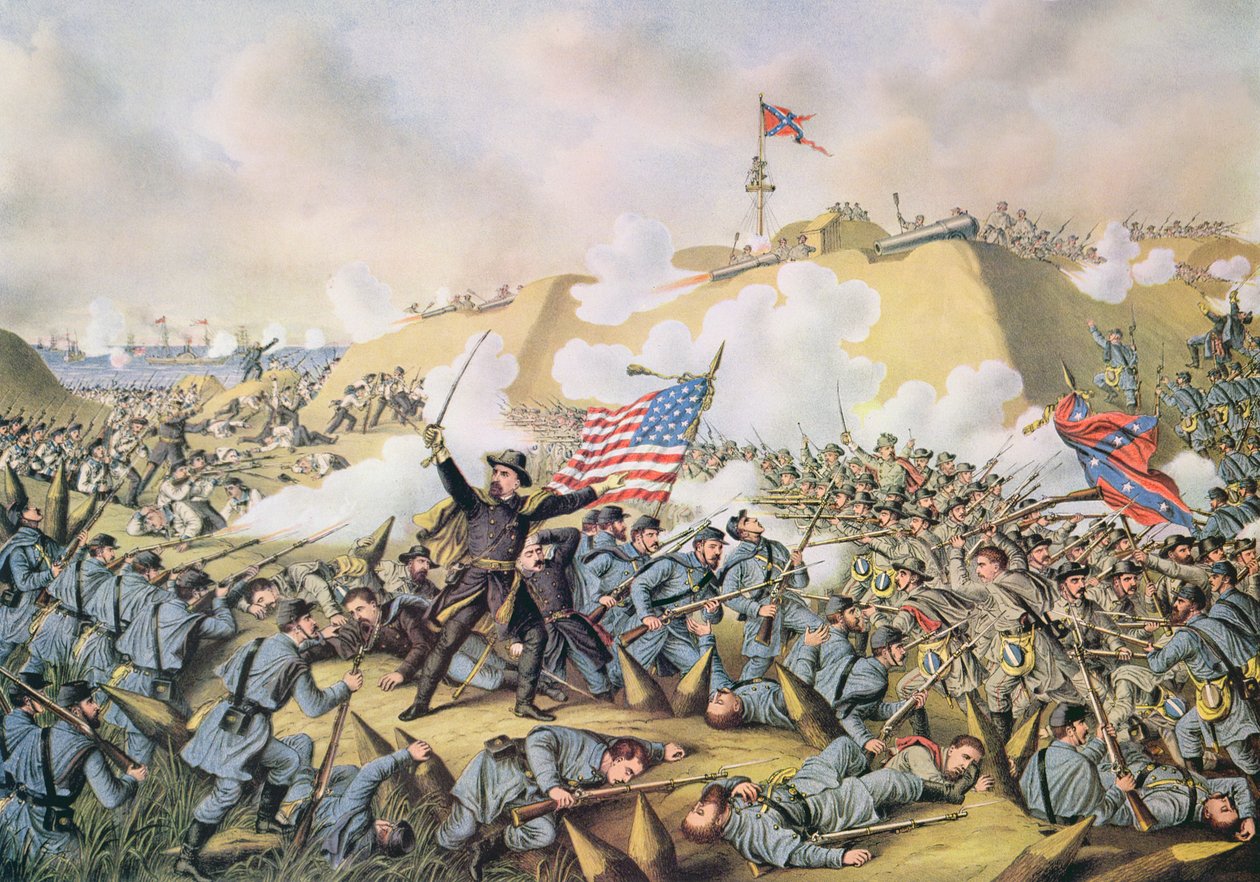 Capture of Fort Fisher by (after) American School