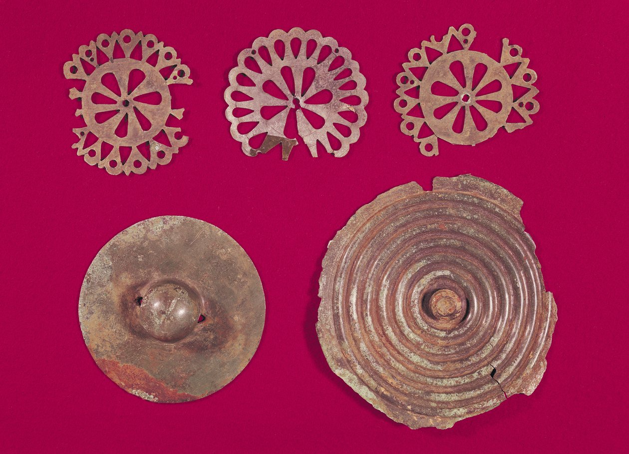 Fittings from a chariot, from the Tomb of a Princess of Vix by (after) Celtic School